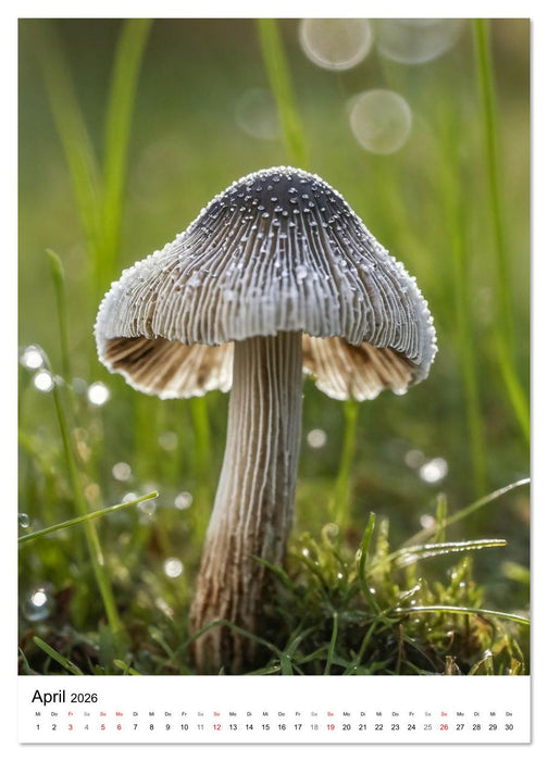 WILDE PILZE - Essbare, giftige und seltene Pilzarten (CALVENDO Premium Wandkalender 2026)