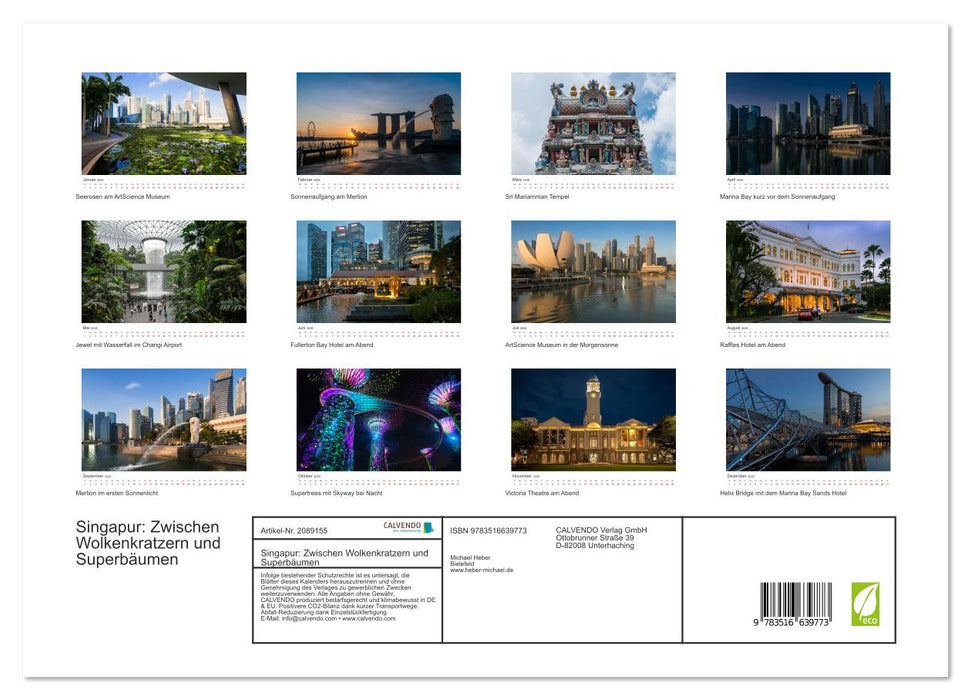 Singapur: Zwischen Wolkenkratzern und Superbäumen (CALVENDO Premium Wandkalender 2026)