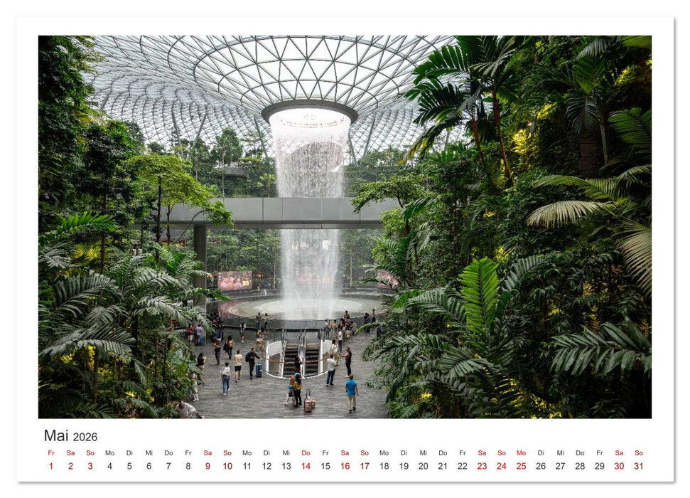 Singapur: Zwischen Wolkenkratzern und Superbäumen (CALVENDO Premium Wandkalender 2026)