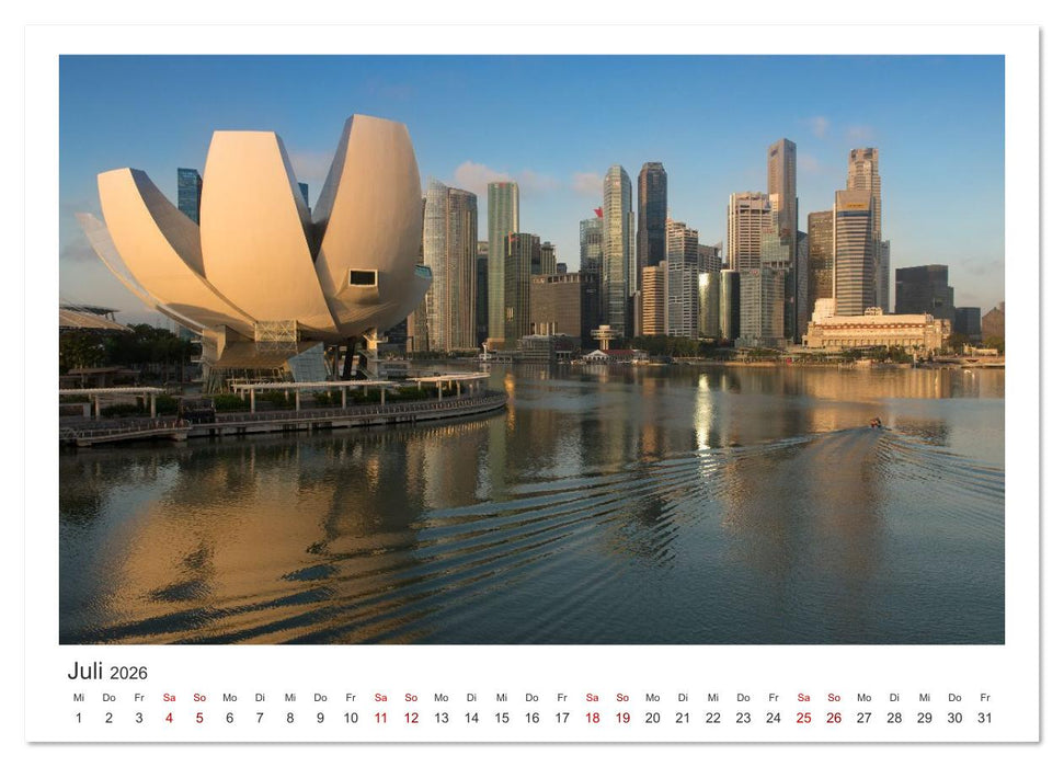 Singapur: Zwischen Wolkenkratzern und Superbäumen (CALVENDO Premium Wandkalender 2026)
