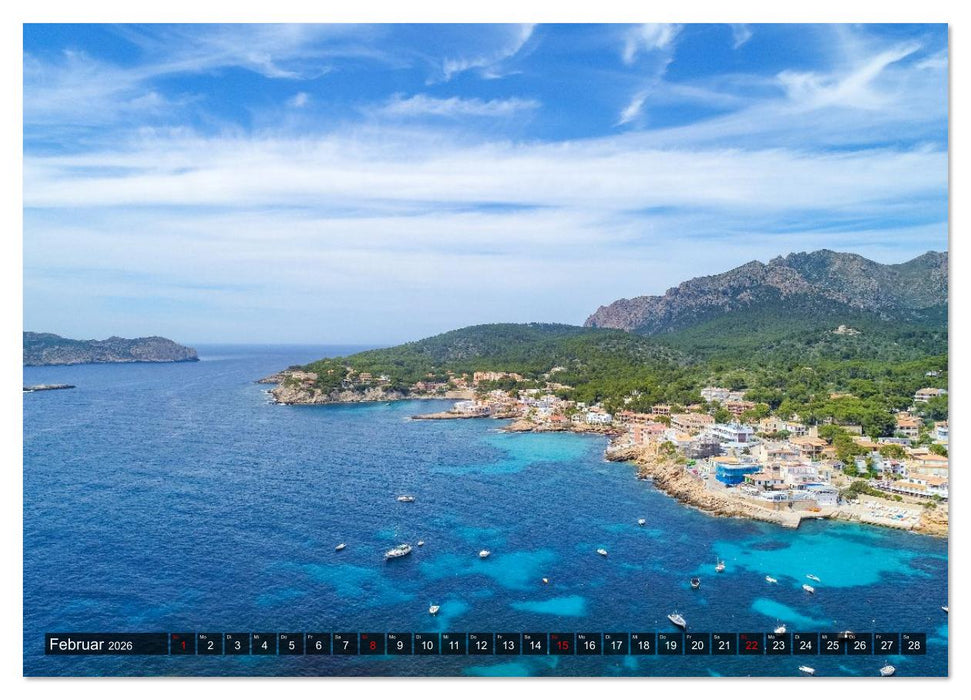 Mallorca - einzigartige Luftbildaufnahmen (CALVENDO Wandkalender 2026)
