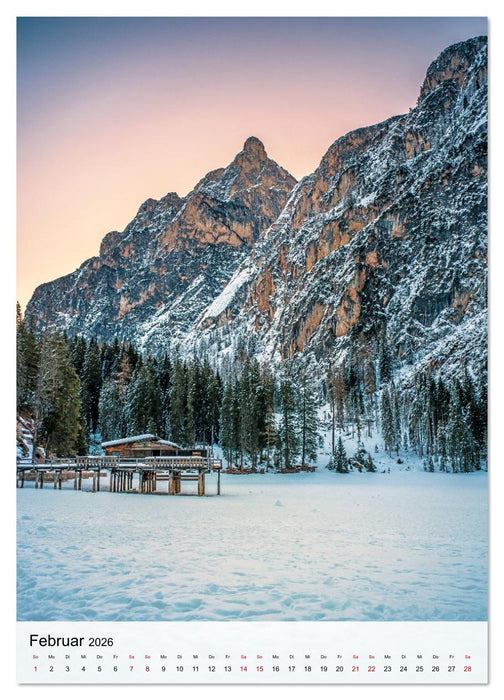 Pragser Wildsee - Der vielleicht schönste Bergsee der Dolomiten und Südtirols (CALVENDO Wandkalender 2026)