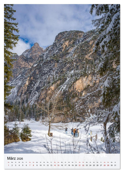 Pragser Wildsee - Der vielleicht schönste Bergsee der Dolomiten und Südtirols (CALVENDO Wandkalender 2026)