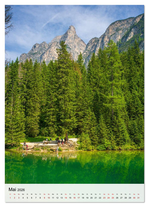 Pragser Wildsee - Der vielleicht schönste Bergsee der Dolomiten und Südtirols (CALVENDO Wandkalender 2026)
