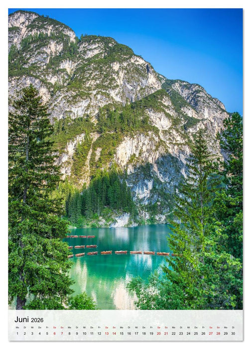 Pragser Wildsee - Der vielleicht schönste Bergsee der Dolomiten und Südtirols (CALVENDO Wandkalender 2026)