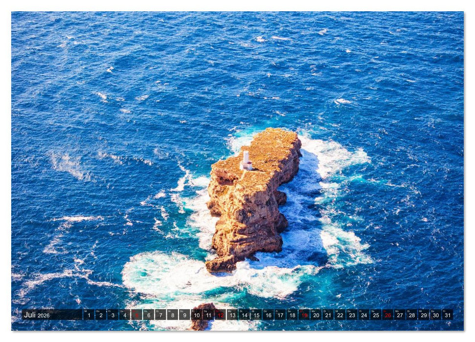 Mallorca - einzigartige Luftbildaufnahmen (CALVENDO Premium Wandkalender 2026)