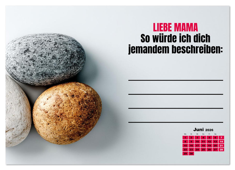 Kalender für Mamas - Was ich dir sagen will (CALVENDO Premium Wandkalender 2026)