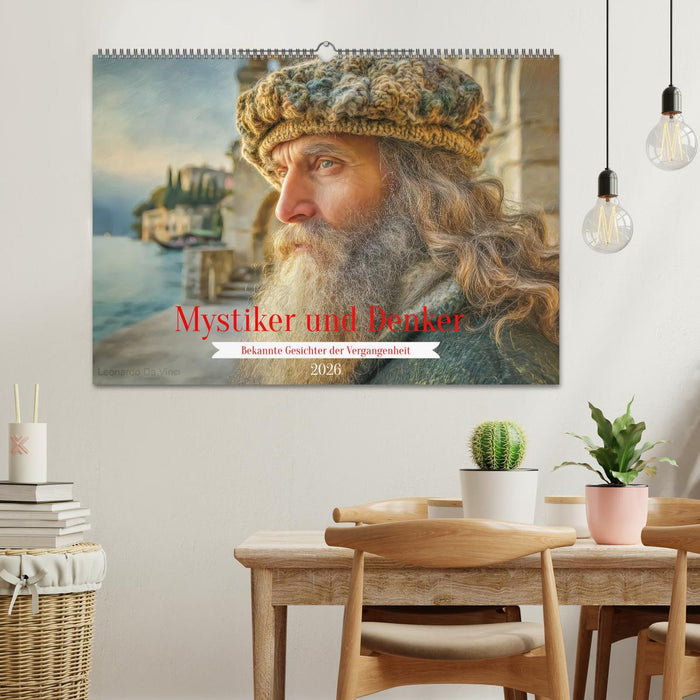 Mystiker und Denker - Bekannte Gesichter der Vergangenheit (CALVENDO Wandkalender 2026)