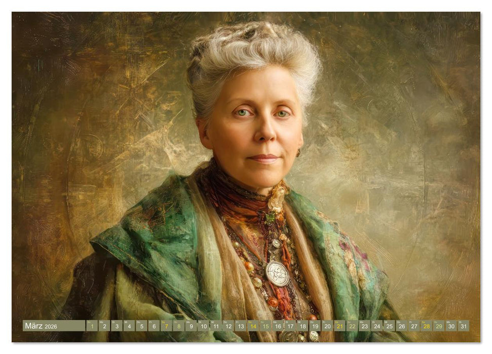 Mystiker und Denker - Bekannte Gesichter der Vergangenheit (CALVENDO Wandkalender 2026)