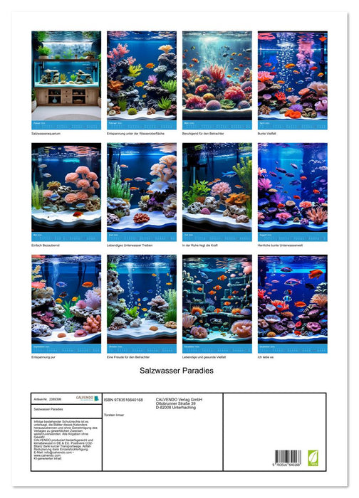Salzwasser Paradies (CALVENDO Wandkalender 2026)
