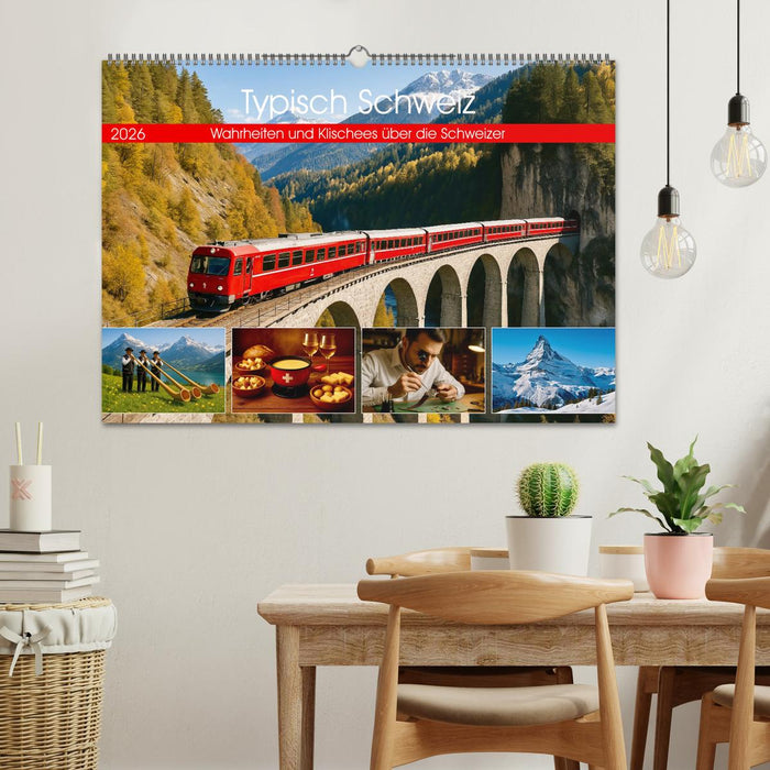 Typisch Schweiz (CALVENDO Wandkalender 2026)