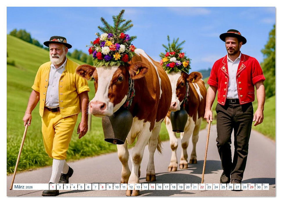 Typisch Schweiz (CALVENDO Wandkalender 2026)