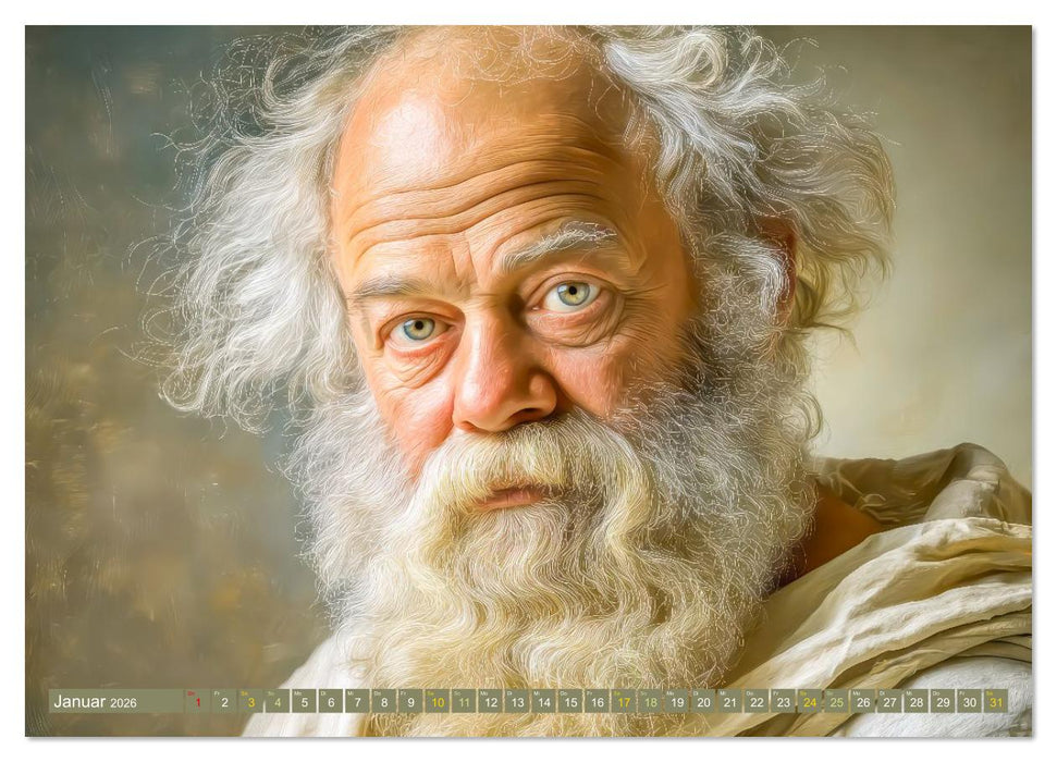 Mystiker und Denker - Bekannte Gesichter der Vergangenheit (CALVENDO Premium Wandkalender 2026)