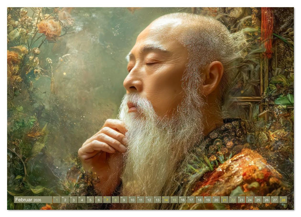 Mystiker und Denker - Bekannte Gesichter der Vergangenheit (CALVENDO Premium Wandkalender 2026)