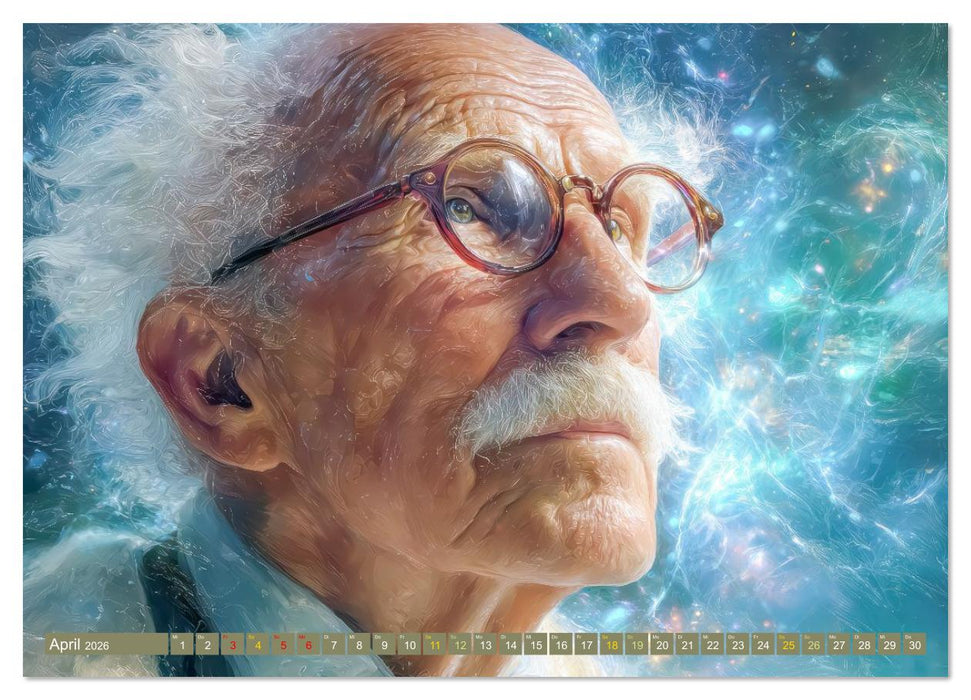 Mystiker und Denker - Bekannte Gesichter der Vergangenheit (CALVENDO Premium Wandkalender 2026)
