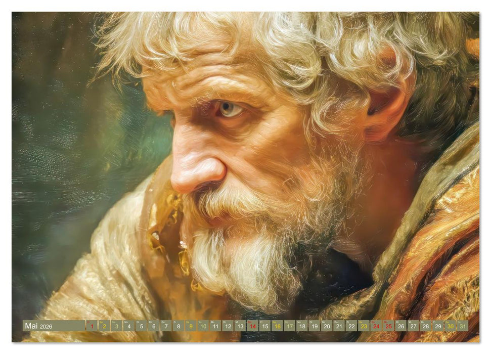 Mystiker und Denker - Bekannte Gesichter der Vergangenheit (CALVENDO Premium Wandkalender 2026)