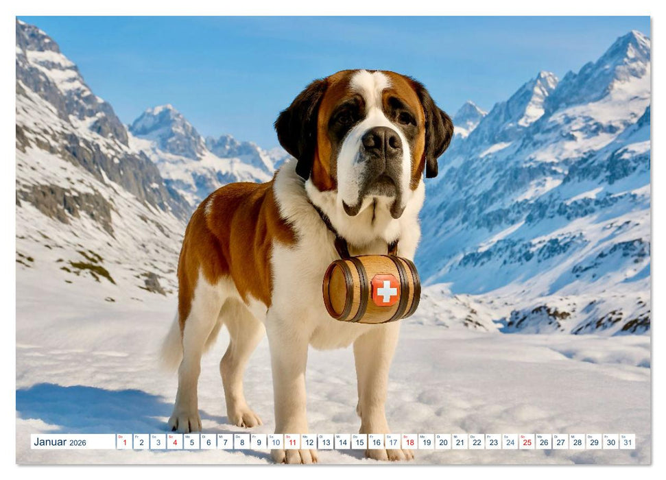 Typisch Schweiz (CALVENDO Premium Wandkalender 2026)