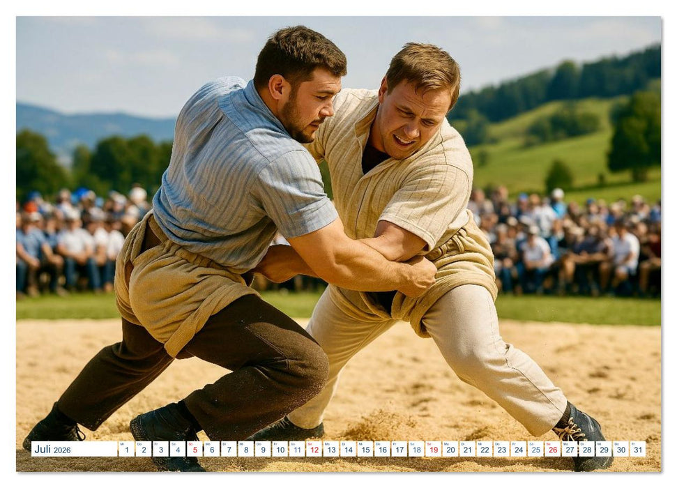 Typisch Schweiz (CALVENDO Premium Wandkalender 2026)