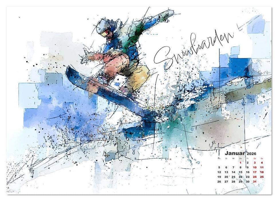 Olympische Luftsprünge (CALVENDO Wandkalender 2026)