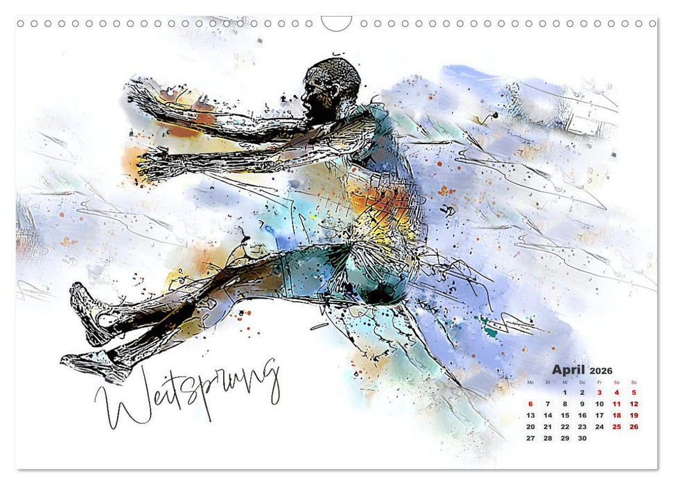 Olympische Luftsprünge (CALVENDO Wandkalender 2026)