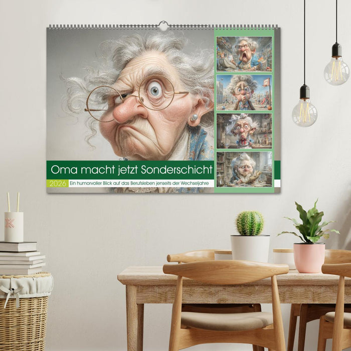 Oma macht jetzt Sonderschicht (CALVENDO Wandkalender 2026)