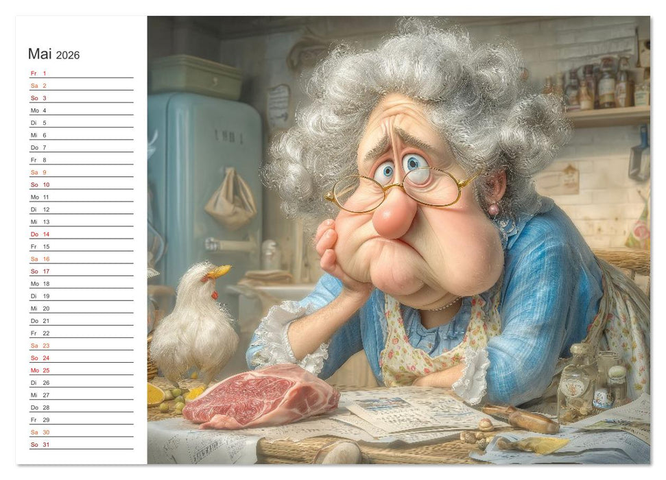 Oma macht jetzt Sonderschicht (CALVENDO Wandkalender 2026)