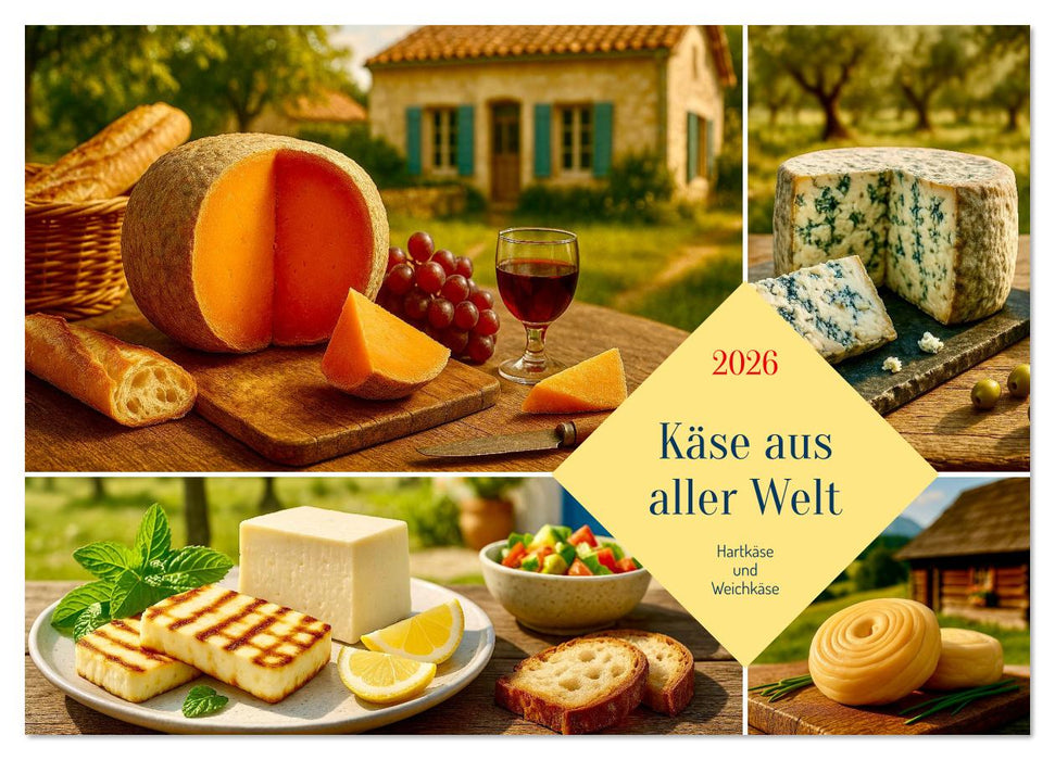 Käse aus aller Welt (CALVENDO Wandkalender 2026)
