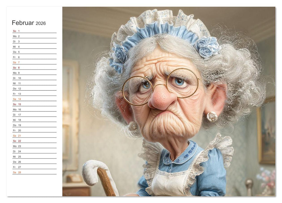 Oma macht jetzt Sonderschicht (CALVENDO Premium Wandkalender 2026)