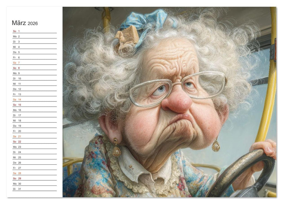 Oma macht jetzt Sonderschicht (CALVENDO Premium Wandkalender 2026)