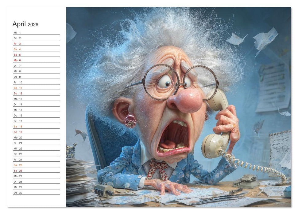 Oma macht jetzt Sonderschicht (CALVENDO Premium Wandkalender 2026)