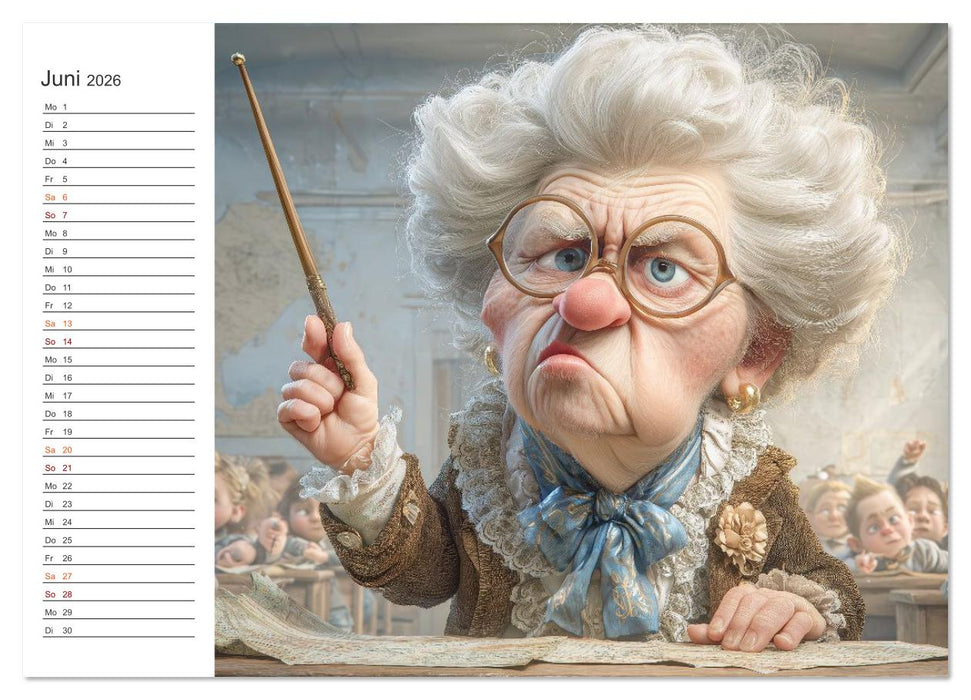 Oma macht jetzt Sonderschicht (CALVENDO Premium Wandkalender 2026)