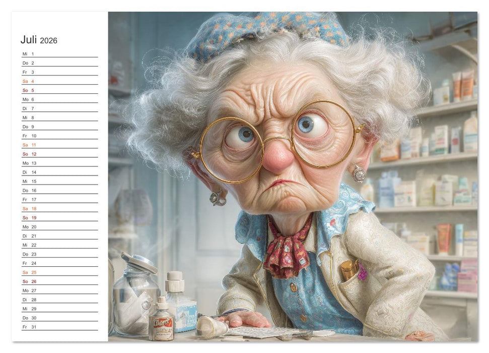 Oma macht jetzt Sonderschicht (CALVENDO Premium Wandkalender 2026)