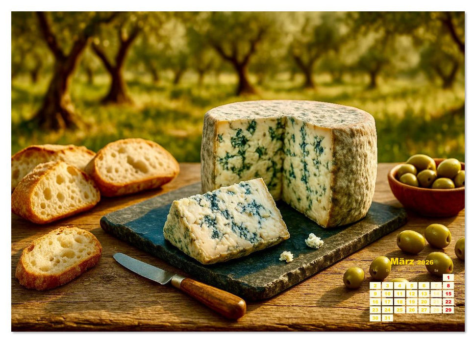 Käse aus aller Welt (CALVENDO Premium Wandkalender 2026)