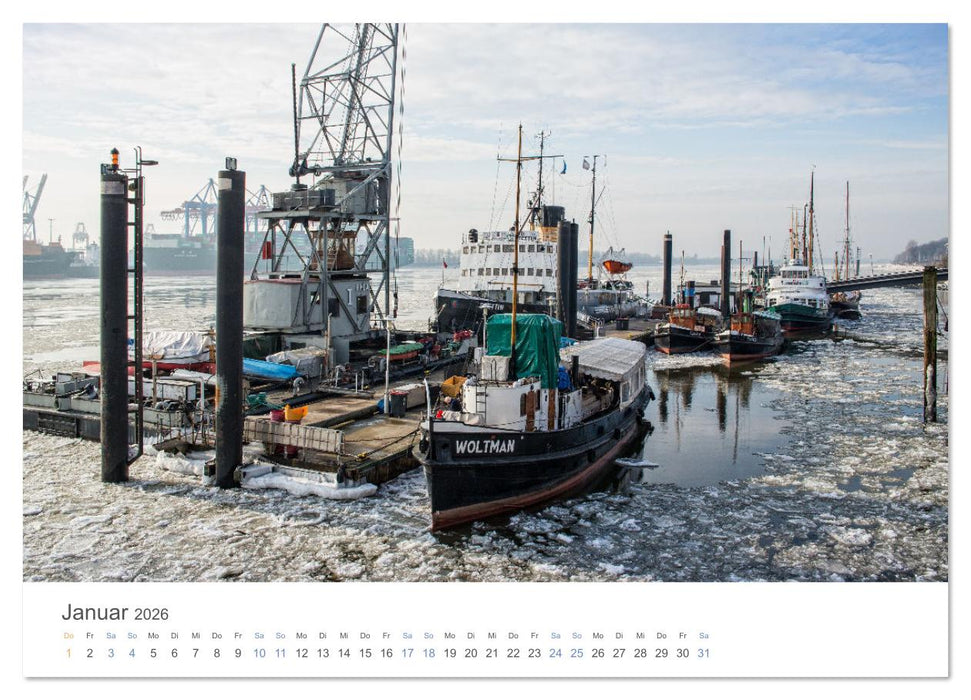 Die Elbmetropole Hamburg (CALVENDO Wandkalender 2026)