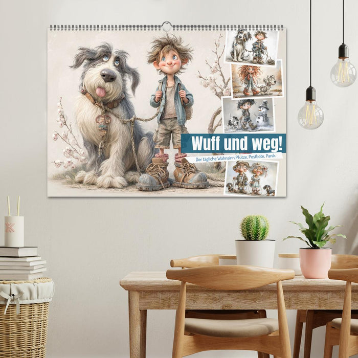 Wuff und weg! (CALVENDO Wandkalender 2026)