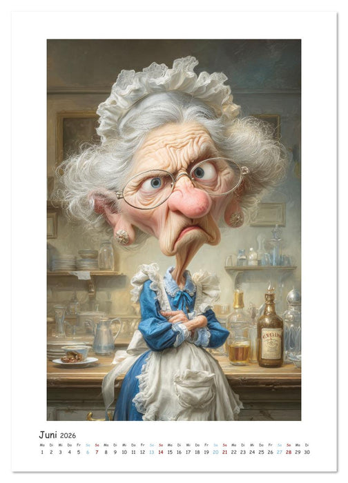 Mit dem Rollator früh zur Arbeit (CALVENDO Wandkalender 2026)