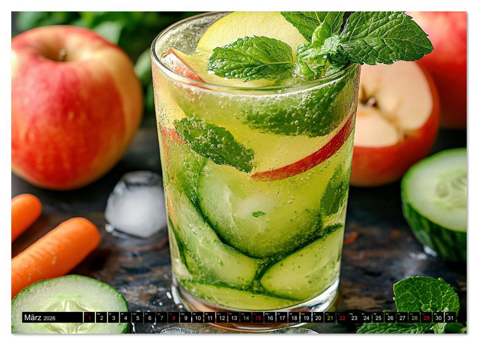 Eiskalt erwischt - Aromawasser (CALVENDO Premium Wandkalender 2026)