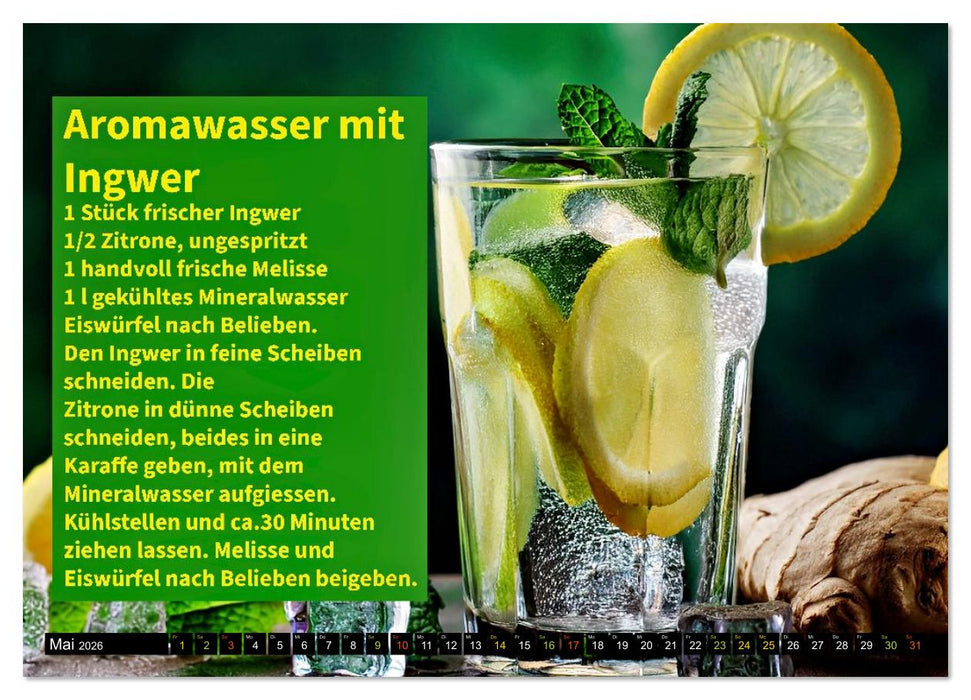 Eiskalt erwischt - Aromawasser (CALVENDO Premium Wandkalender 2026)