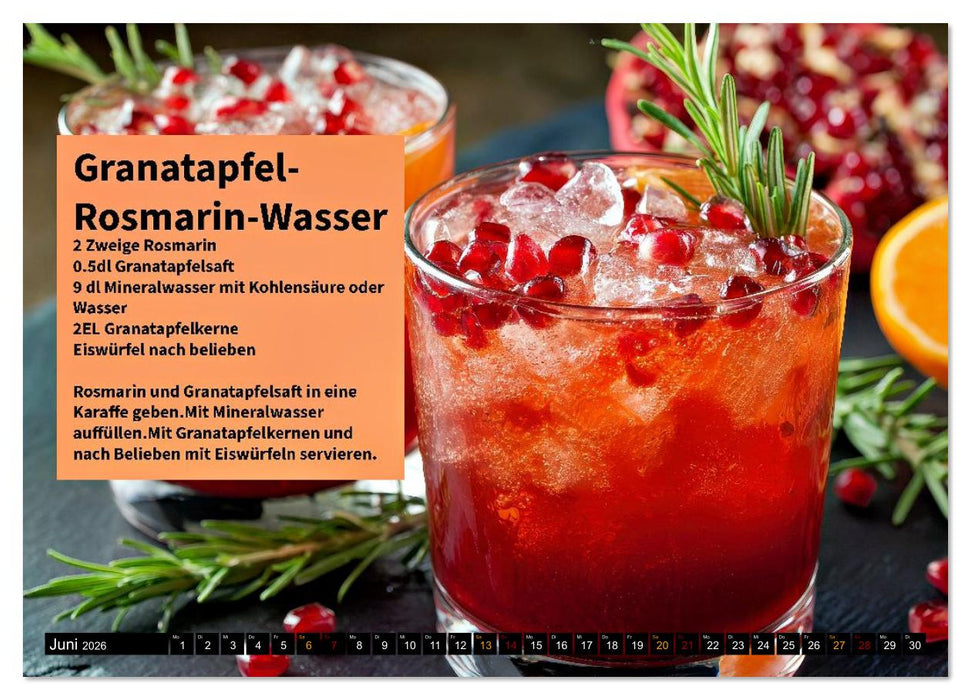 Eiskalt erwischt - Aromawasser (CALVENDO Premium Wandkalender 2026)