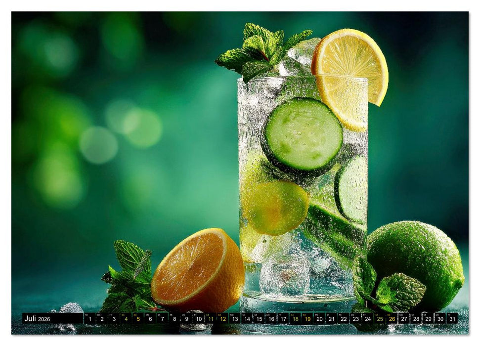 Eiskalt erwischt - Aromawasser (CALVENDO Premium Wandkalender 2026)