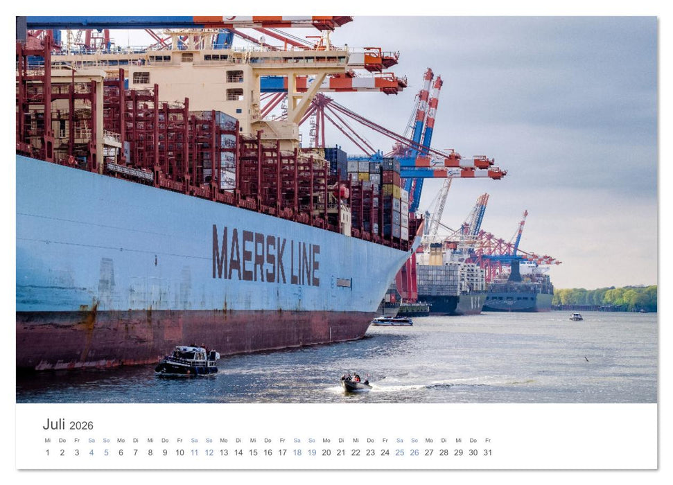 Die Elbmetropole Hamburg (CALVENDO Premium Wandkalender 2026)