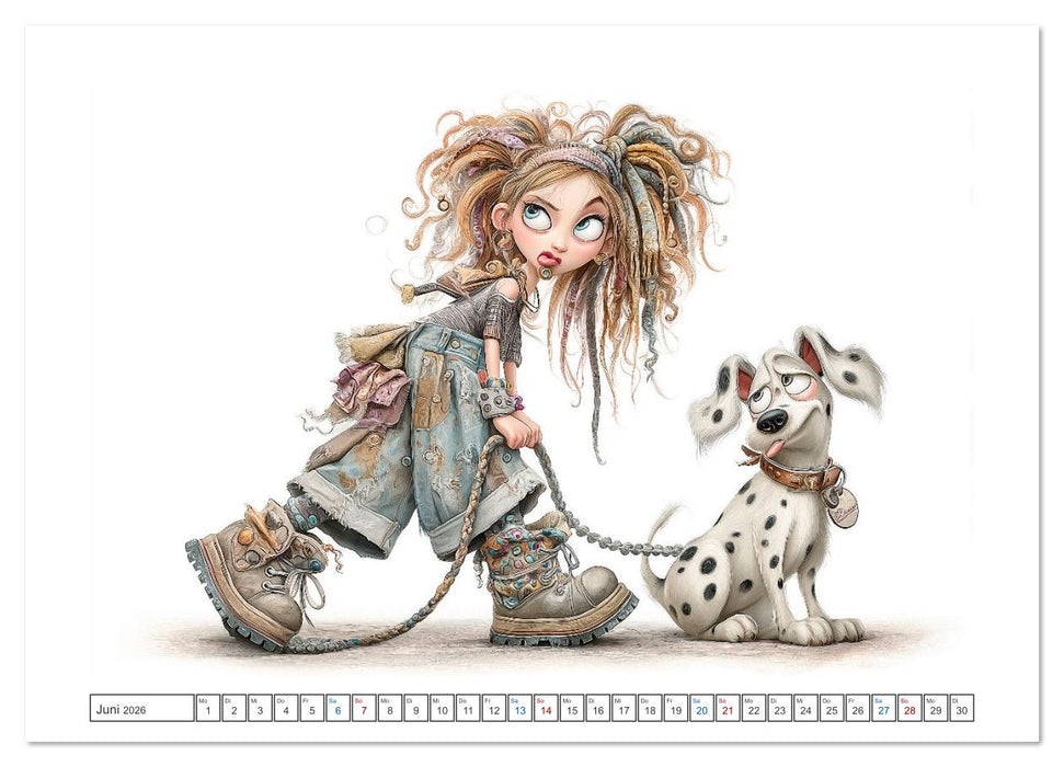 Wuff und weg! (CALVENDO Premium Wandkalender 2026)