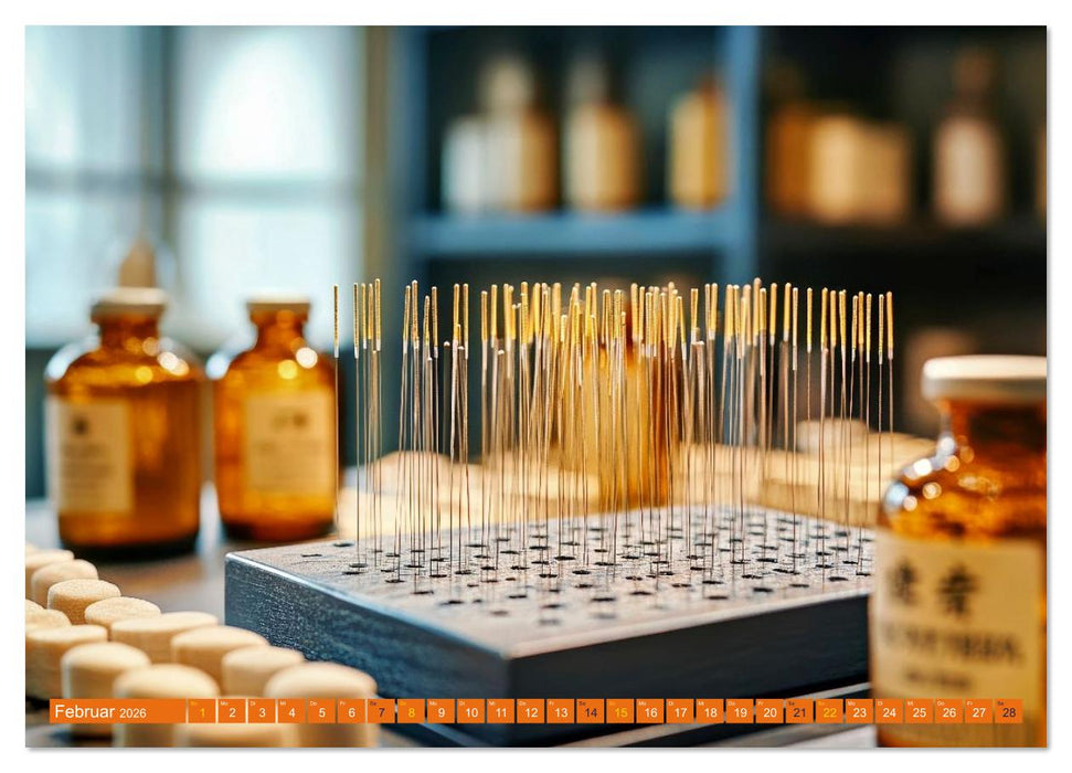 Akupunktur - Im Bann der Nadeln (CALVENDO Premium Wandkalender 2026)