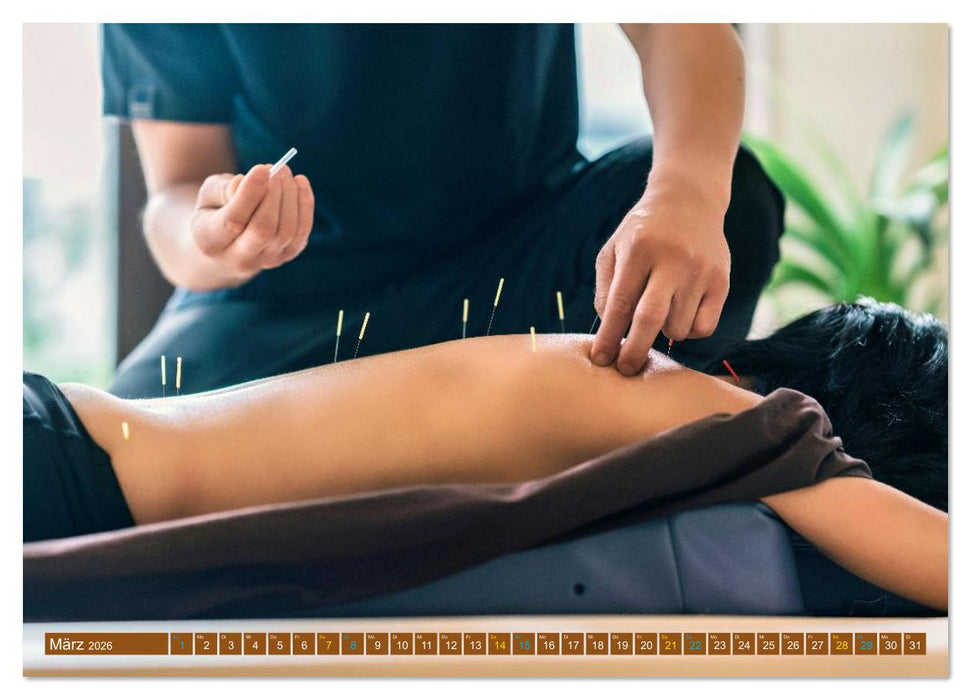 Akupunktur - Im Bann der Nadeln (CALVENDO Premium Wandkalender 2026)