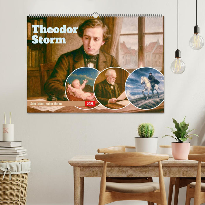 Theodor Storm. Sein Leben, seine Werke (CALVENDO Wandkalender 2026)