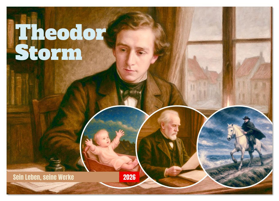 Theodor Storm. Sein Leben, seine Werke (CALVENDO Wandkalender 2026)