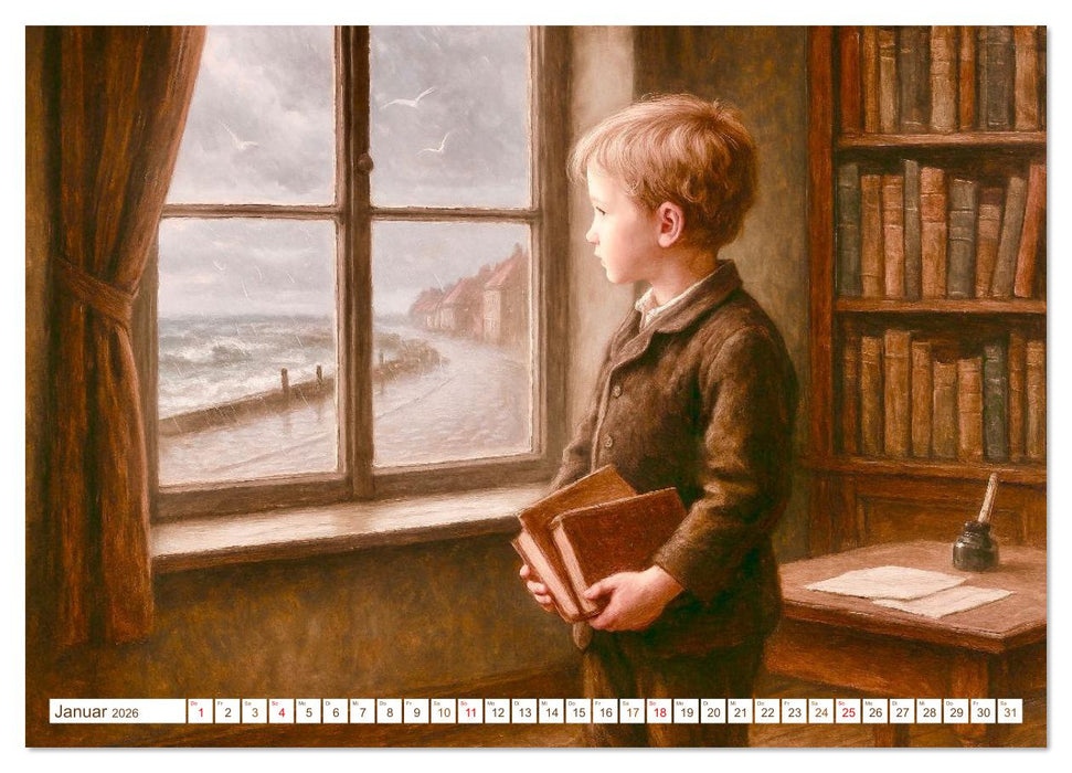 Theodor Storm. Sein Leben, seine Werke (CALVENDO Wandkalender 2026)