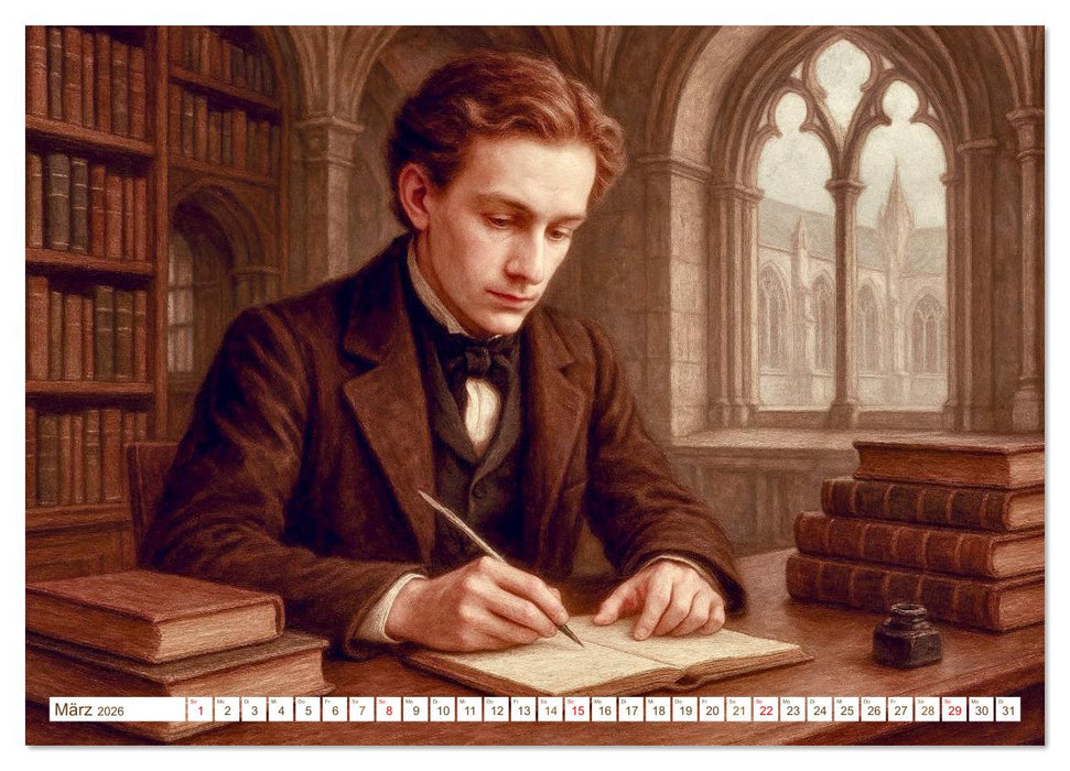 Theodor Storm. Sein Leben, seine Werke (CALVENDO Wandkalender 2026)