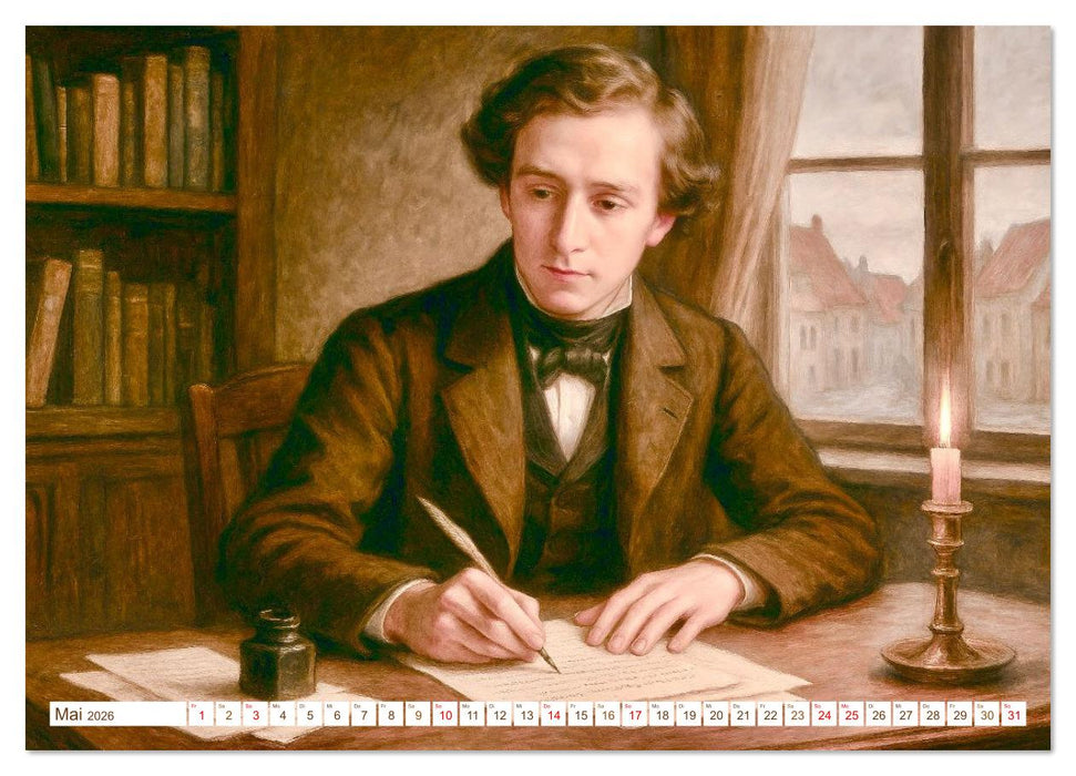 Theodor Storm. Sein Leben, seine Werke (CALVENDO Wandkalender 2026)