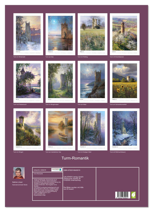 Turm-Romantik (CALVENDO Wandkalender 2026)